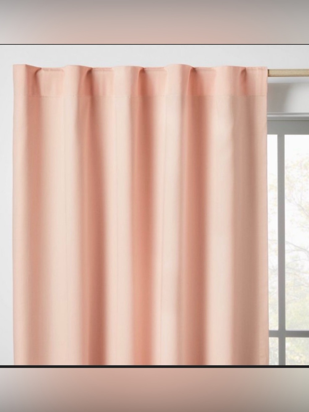 42”W x 84” L Twill Solid Kids Pink Blackout Curtain Panel - Pillowfort